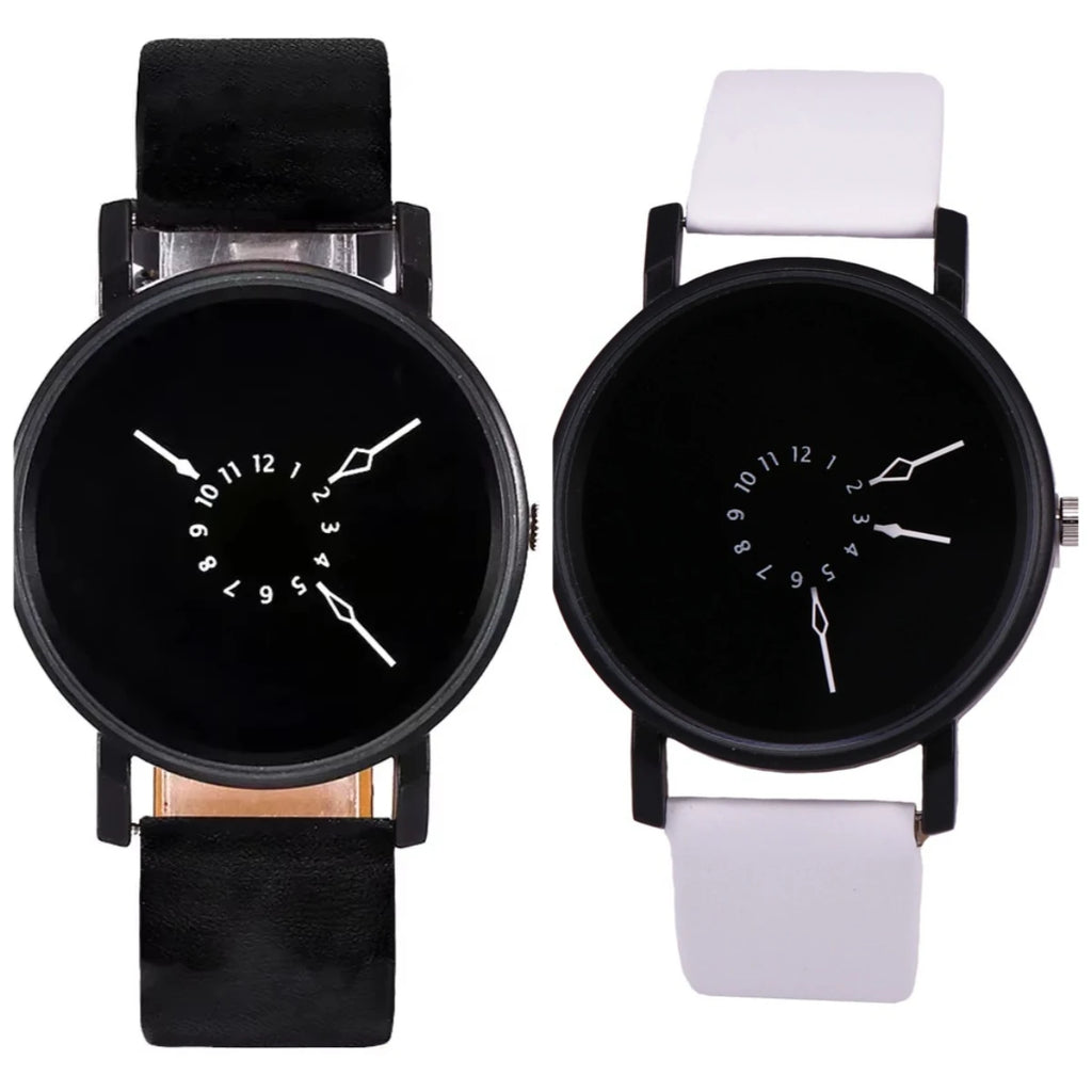 Couple Casual Quartz Watches Leather Band Strap Watch Analog Wrist Watch for Women Men Creative Digital Dial Clock Reloj Mujer - Sun Studio