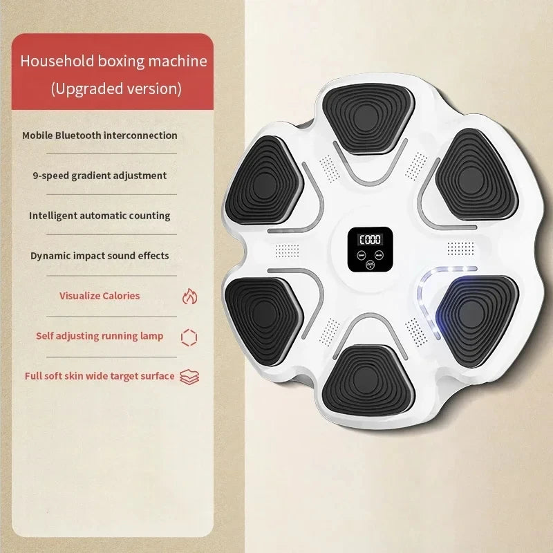 New Smart Music Boxing Machine Adult/Children Sports Fitness Boxing Trainer Home Exercise Response Training Boxing Wall Target - Sun Studio