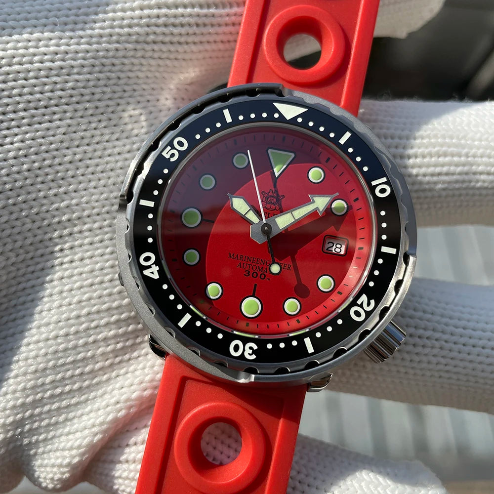 STEELDIVE SD1975 Luxury Automatic Watches Men Dive Watch 30Bar Waterproof Luminous Clock Sapphire Mirror Mechanical Wristwatch - Sun Studio