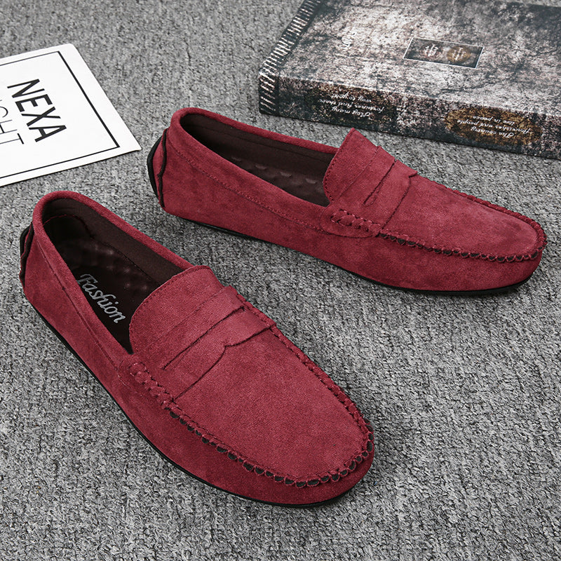 Trend Wildleder Herren Lässige Schuhe Atmungsaktiver Komfort Slip-On Herren Fahr Schuhe Mode Herren Bequeme Schuhe Luxus Marke Mokassins