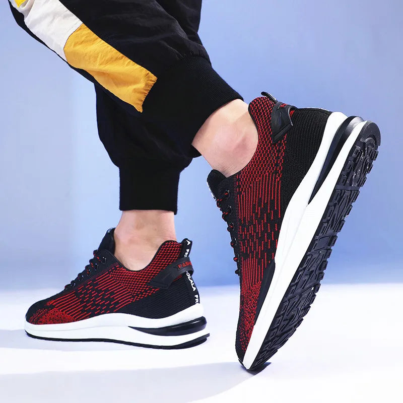 Herren Sneakers Sport Lift Höhenverstellung Einlegesohle 6cm Mesh Plus Größe 37-44
