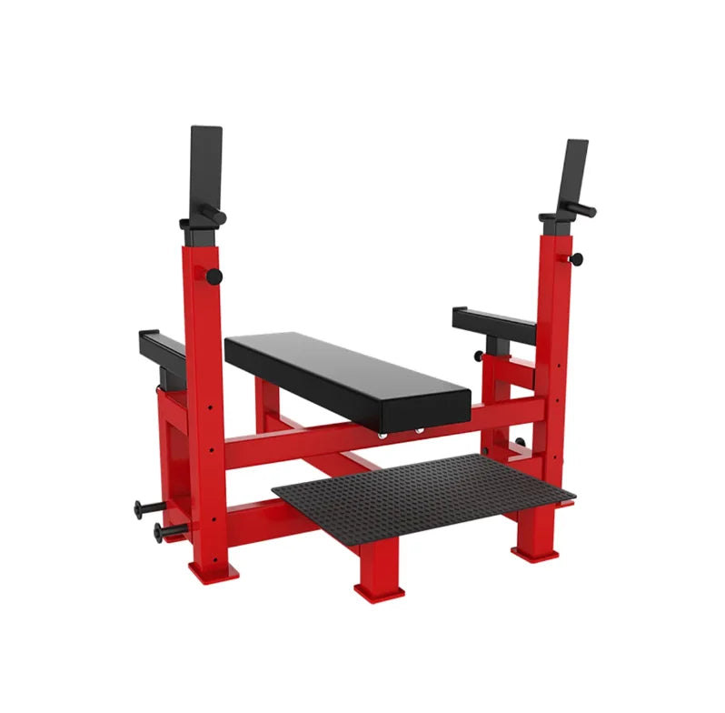 Commercial Gym Strength Training Fitness Equipment Multifunctional Competition Flat Bench Press Rack - Sun Studio