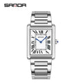 SANDA 9031/1108 Luxus Paar Quarz Uhren für Männer & Frauen, Wasserdichte Sport Lässige Uhr, Kratzfestes Lederarmband