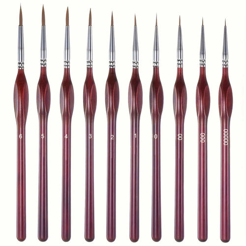 10/11/20/22Pcs Fine Detail Paint Brush Miniature Painting Brushes for Mini Paints Brush Set for Acrylic Watercolor Face Nail - Sun Studio