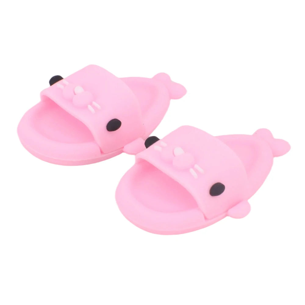 For Labubu Doll Clothes Swimsuit Cute Shark Slippers 15-17Cm Plush Doll Glasses Straw Hat,For labubu Accessories Holiday Gifts - Sun Studio