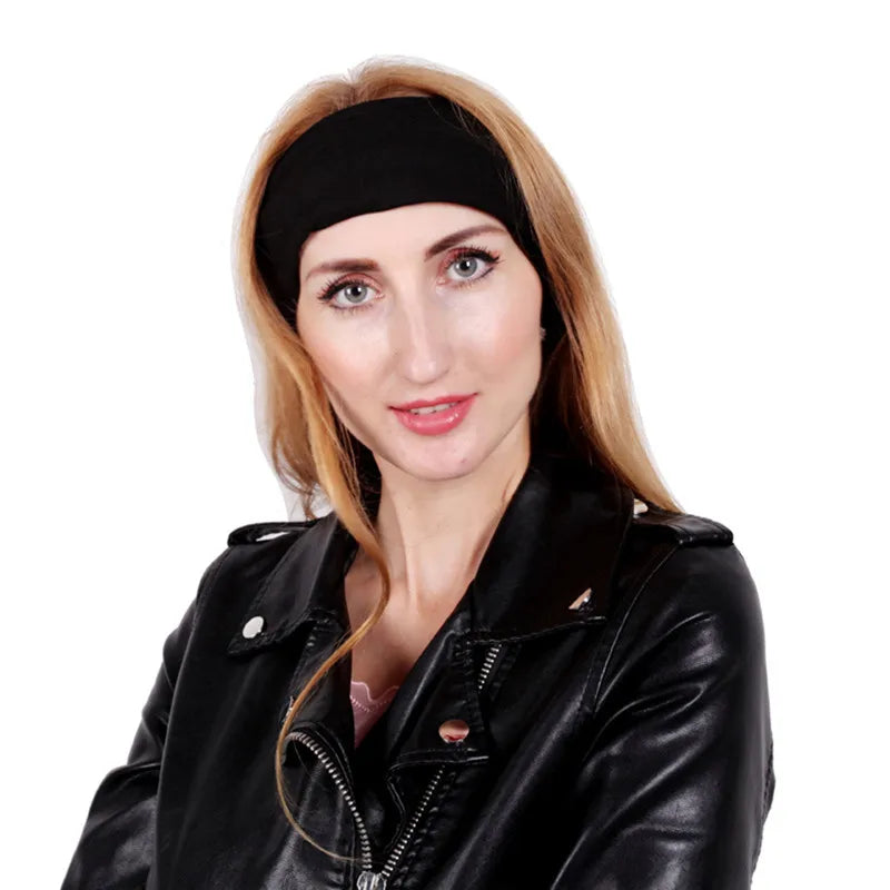 New Elastic Cycling Headband Women Fitness Headband Sweatband Fitness Headwrap Non-slip Bike Headwear Running Fitness Hairband - Sun Studio
