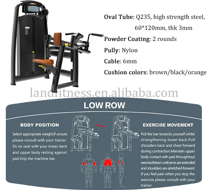 Gym Equipment Wholesale Workout Gym Set Exercise Muscle Rowing Trainer LAND FITNESS - Sun Studio