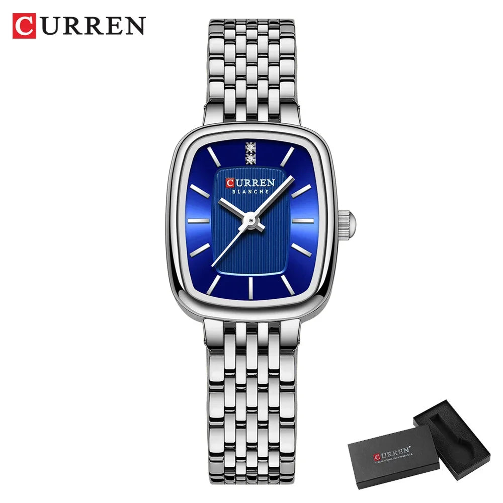 CURREN Luxury Women Watches Fashion Casual FemaleLadies Stainless Steel Quartz Wristwatches Life Waterproof Girlfriend Gift - Sun Studio