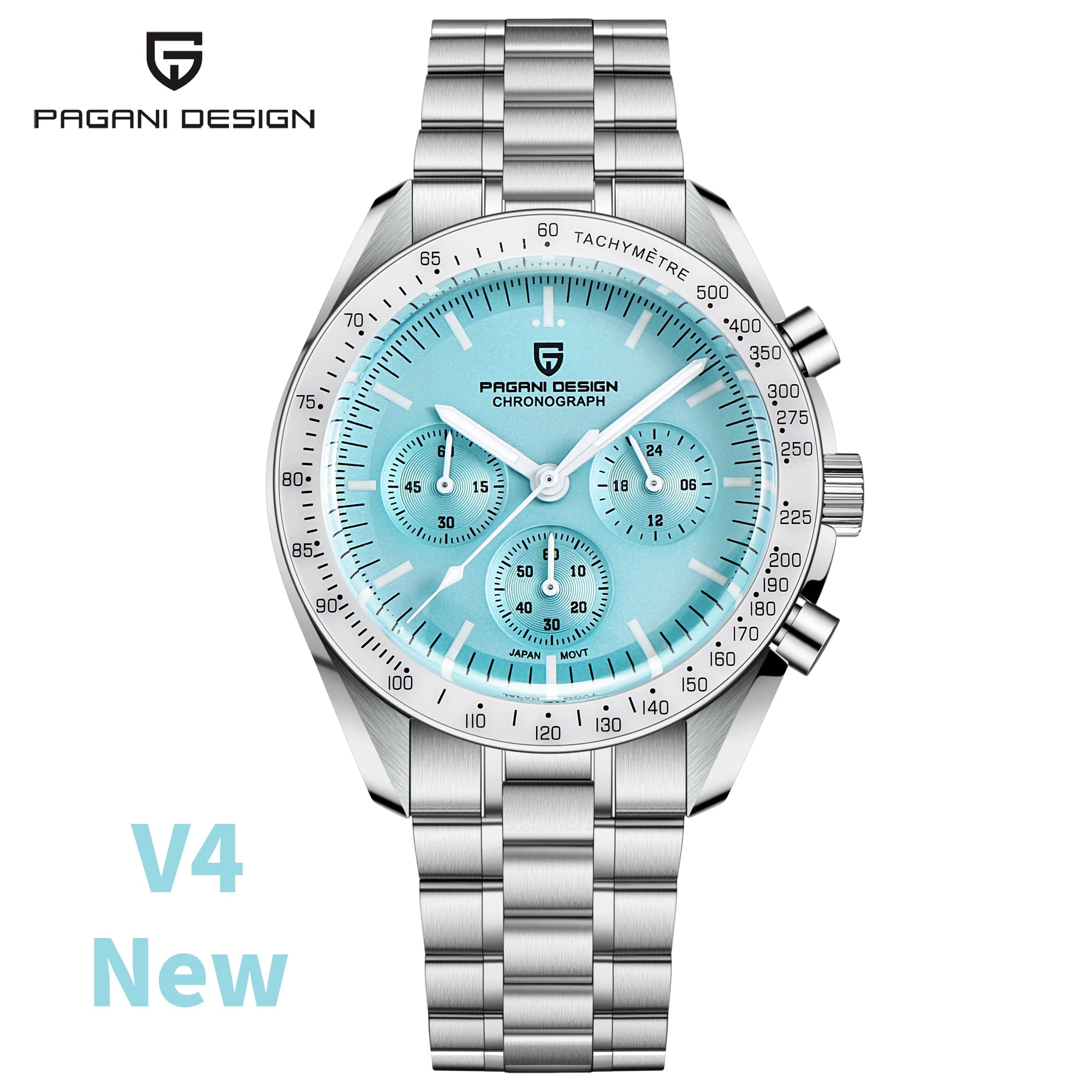 PAGANI DESIGN Monduhren Männer Quarz Uhr für Männer Auto Datum Geschwindigkeit Sport Chronograph AR Saphir Spiegel Armbanduhr 2025 Neu