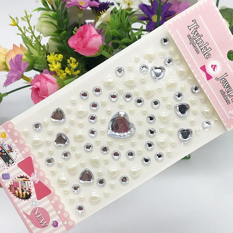 Glitter Face Stickers for Children Rhinestones for Eyes Face Diamonds Bright Stickers Festival Makeup Jewels Stickers ZS006 - Sun Studio