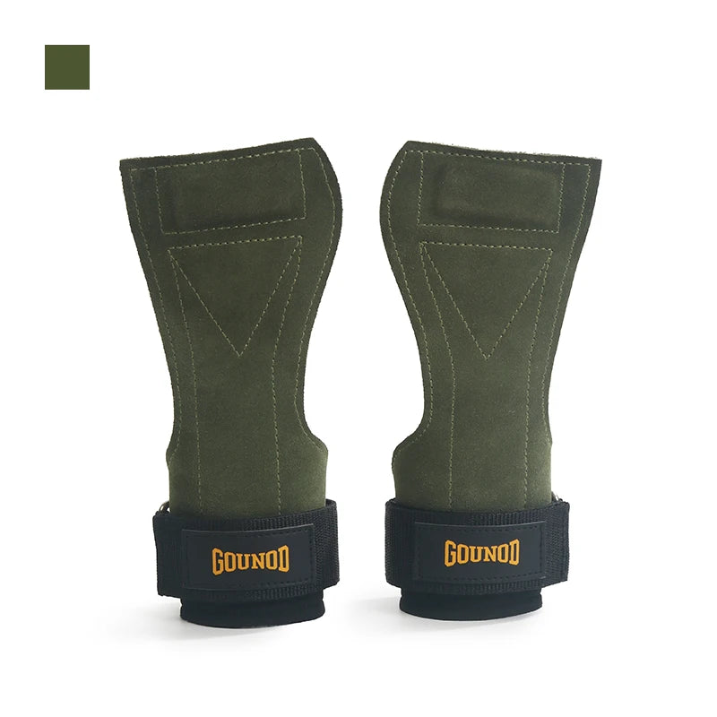 2pc/1Pair GOUNOD Gym Grip Cowhide Palm Protector Weightlifting Gymnastics Exercise Glove Grip Fitness Training Equipment - Sun Studio