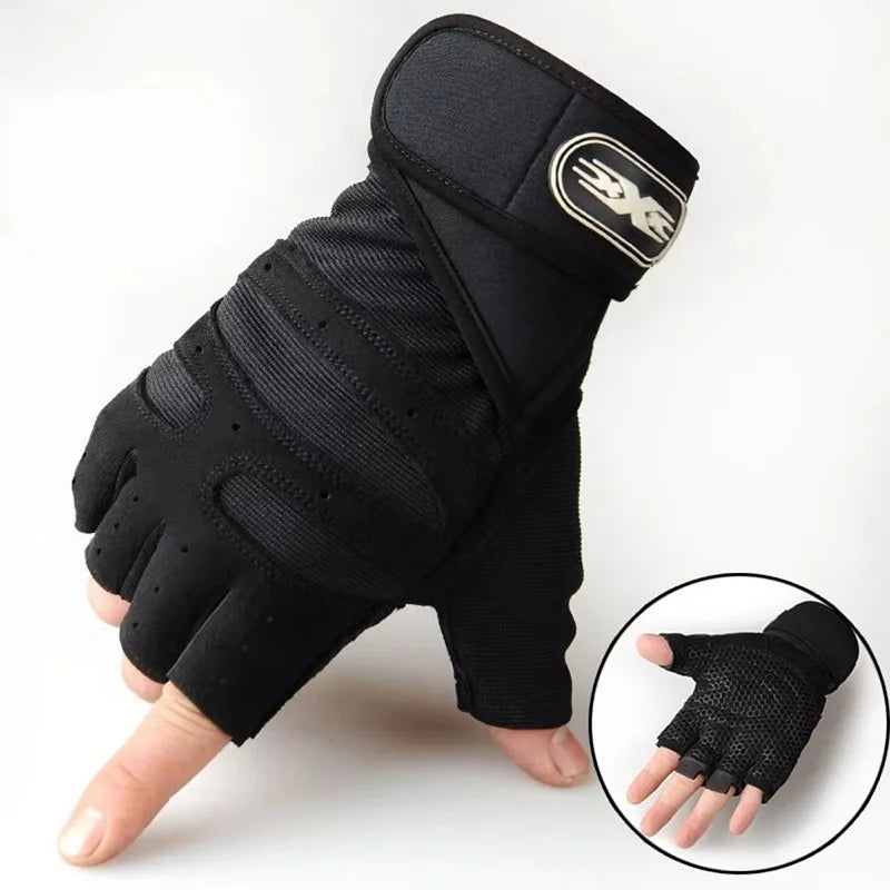 Gym Gloves for Men Women Fitness Weight Lifting Wristband Gloves Body Building Training Sports Exercise Cycling Glove Shockproof - Sun Studio