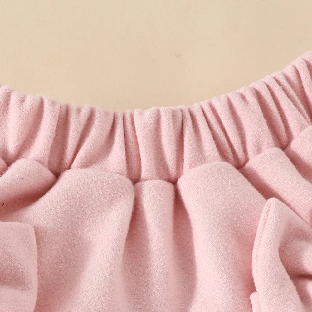 Baby Girls Clothes New Year Set 0-3Y Long Sleeve Big Bow Top Irregular Skirt and Beret 3Pcs Toddler Christmas Clothes - Sun Studio