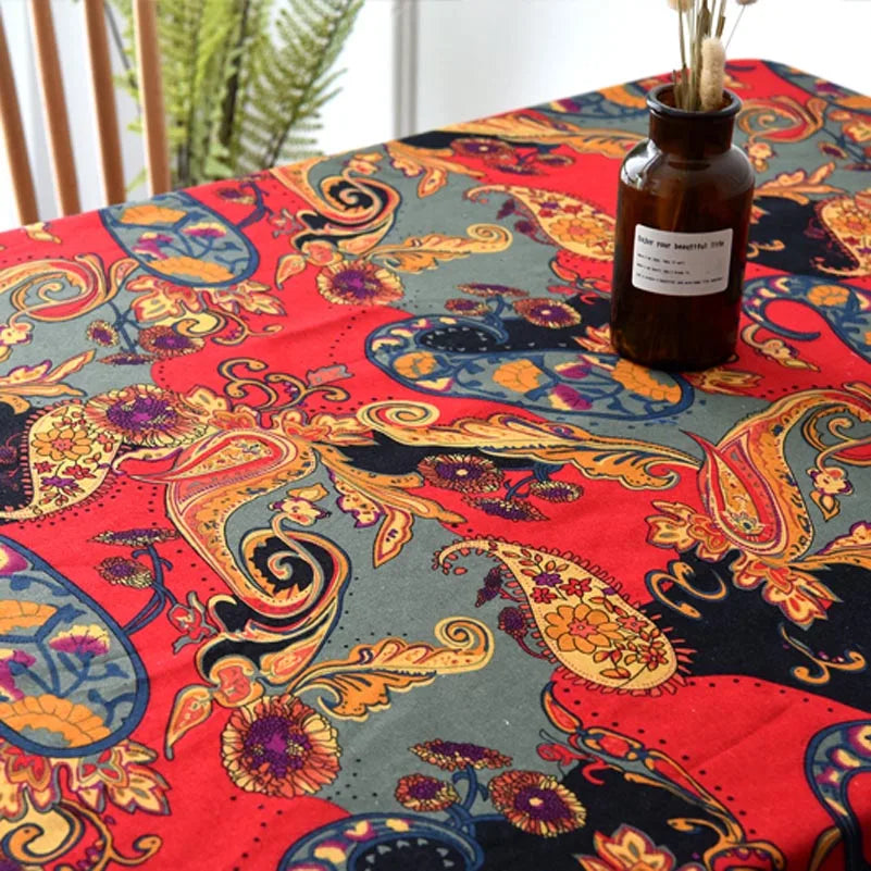Bohemian Stoff Ethnisch Vintage Retro Boho Bedruckte Baumwolle Leinen Wohnkultur Polstertextil