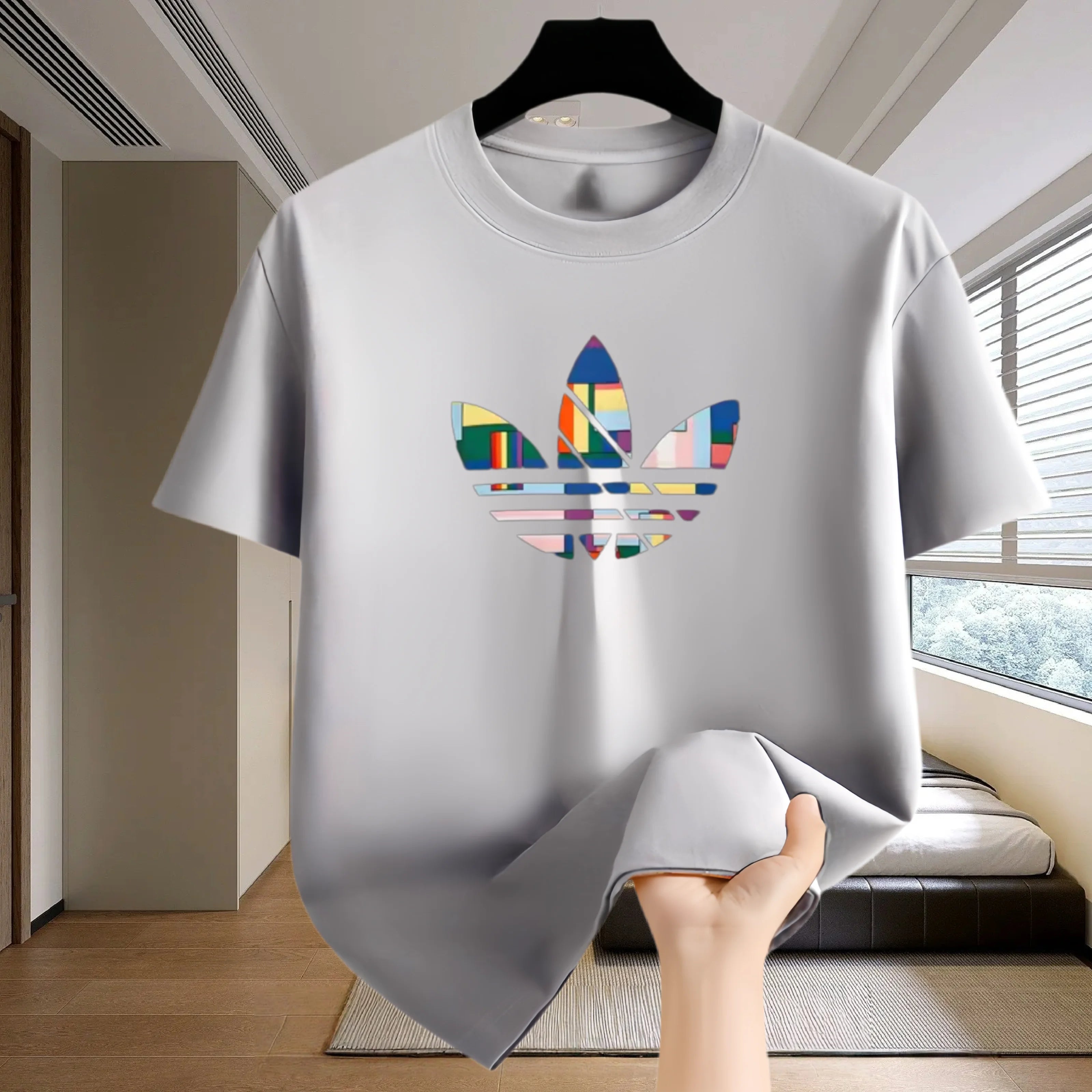 Fitness T-shirt - Summer breathable sportswear - Short-sleeved outdoor running - Men's T-shirt - Tennis plus-size clothing - Tra - Sun Studio