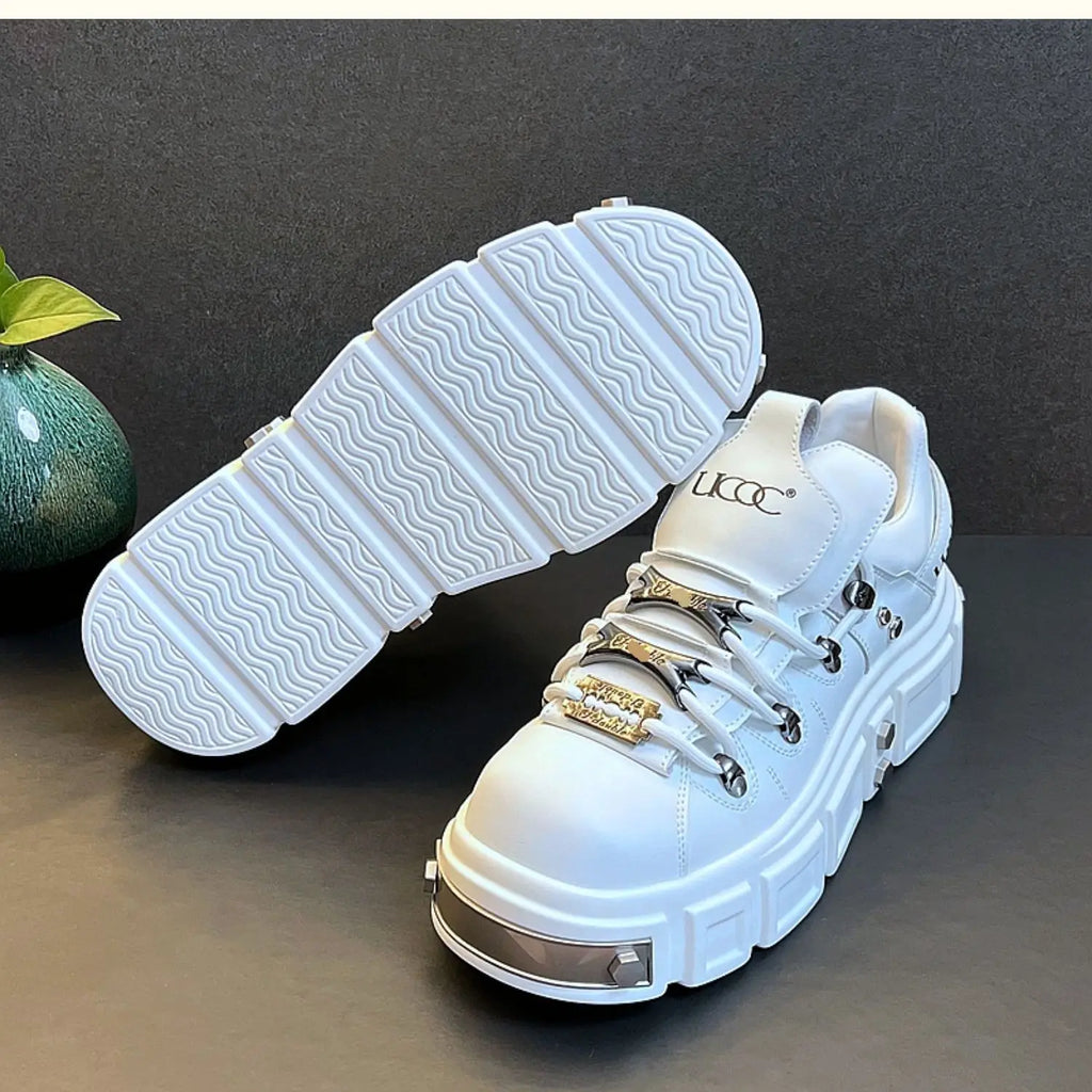 Spring and Autumn New Quality Men's Shoes Thick soled Height Increasing Casual Shoes Mountaineering Travel Outdoor Sports Shoes - Sun Studio