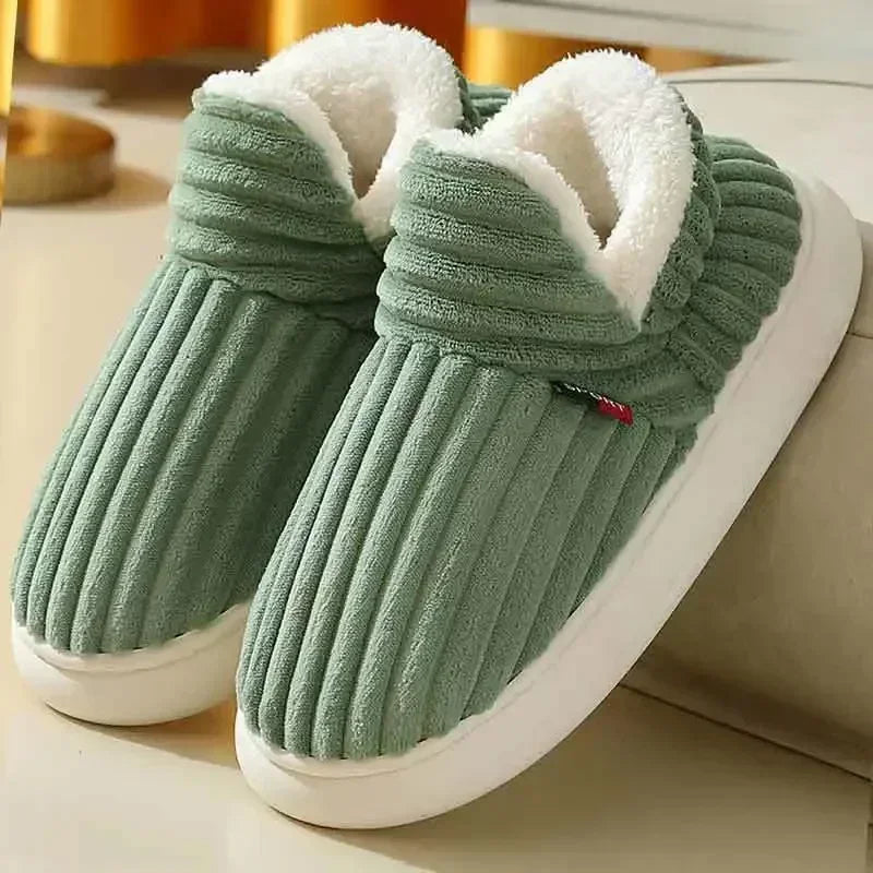 Warme Flausche Hausschuhe Frauen Männer Winter Neue Mode Komfort Plüsch Hausschuhe Zuhause Innen Außen Weiche Dicke Sohle Baumwollschuhe