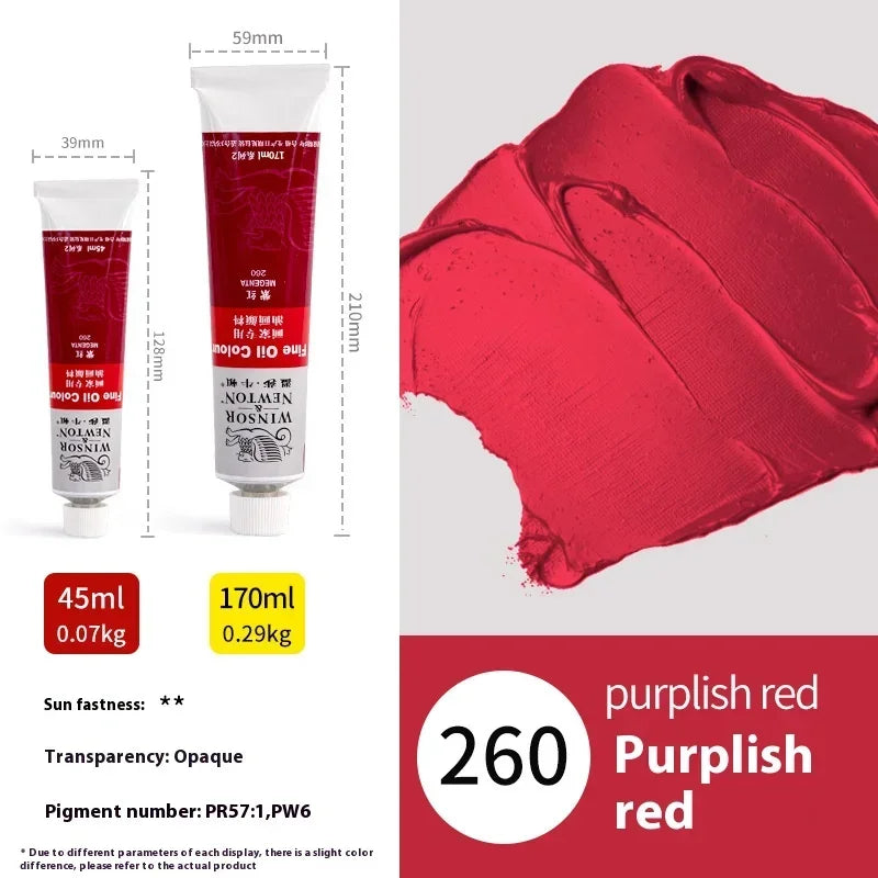45ml Ölmalerei Transparente Tube Schnell trocknend Weiß Gold Silber Professionelle Farbmalbedarf für Künstler Studenten Anfänger