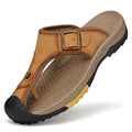 Echte Leder Sandalen Herren Atmungsaktive Sommerschuhe Mann Wasserdicht Outdoor Herren Sandalen Rutschfeste Strand Sandalen Fußbekleidung
