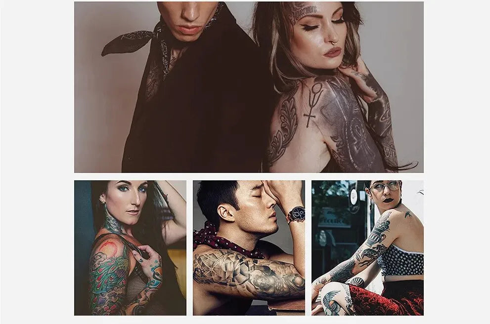 6/12/24 Black Tattoo Grip Bandage Cover Wraps Tapes Nonwoven Waterproof Self Adhesive Finger Wrist Protection Tattoo Accessories - Sun Studio