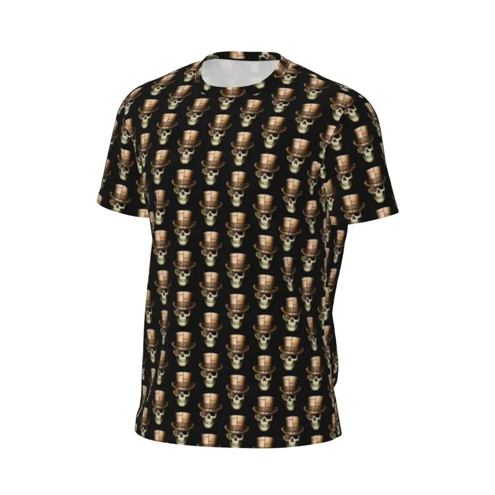 Gym T Shirt For Men Steampunk Design T-Shirts Fashion Wonderful Clockwork Vintage Summer Tees O Neck Streetwear Design Tops