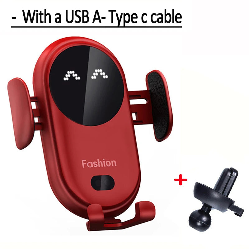 Wireless Charger Car Mount for Air Vent Mount Car Phone Holder Rotating Intelligent Infrared Fast Wireless Charging Charger - Sun Studio