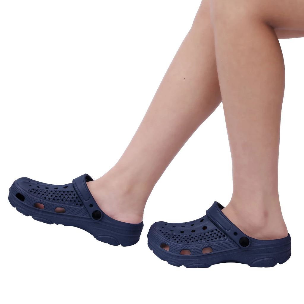 Eyriphy Men Slippers Garden Shoes Breathable Hole Slippers Outdoor Fishing Shoes Non-Slips Kitchen Slippers EVA Sole Men Sandals - Sun Studio