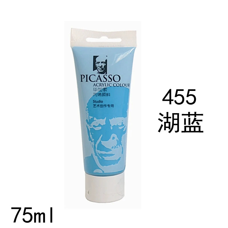 75ml Acrylfarbe Ungiftig Nicht verblassend, reiche Pigmente für Maler, Erwachsene für Leinwand Holz Ton Stoff Keramik Bastelbedarf