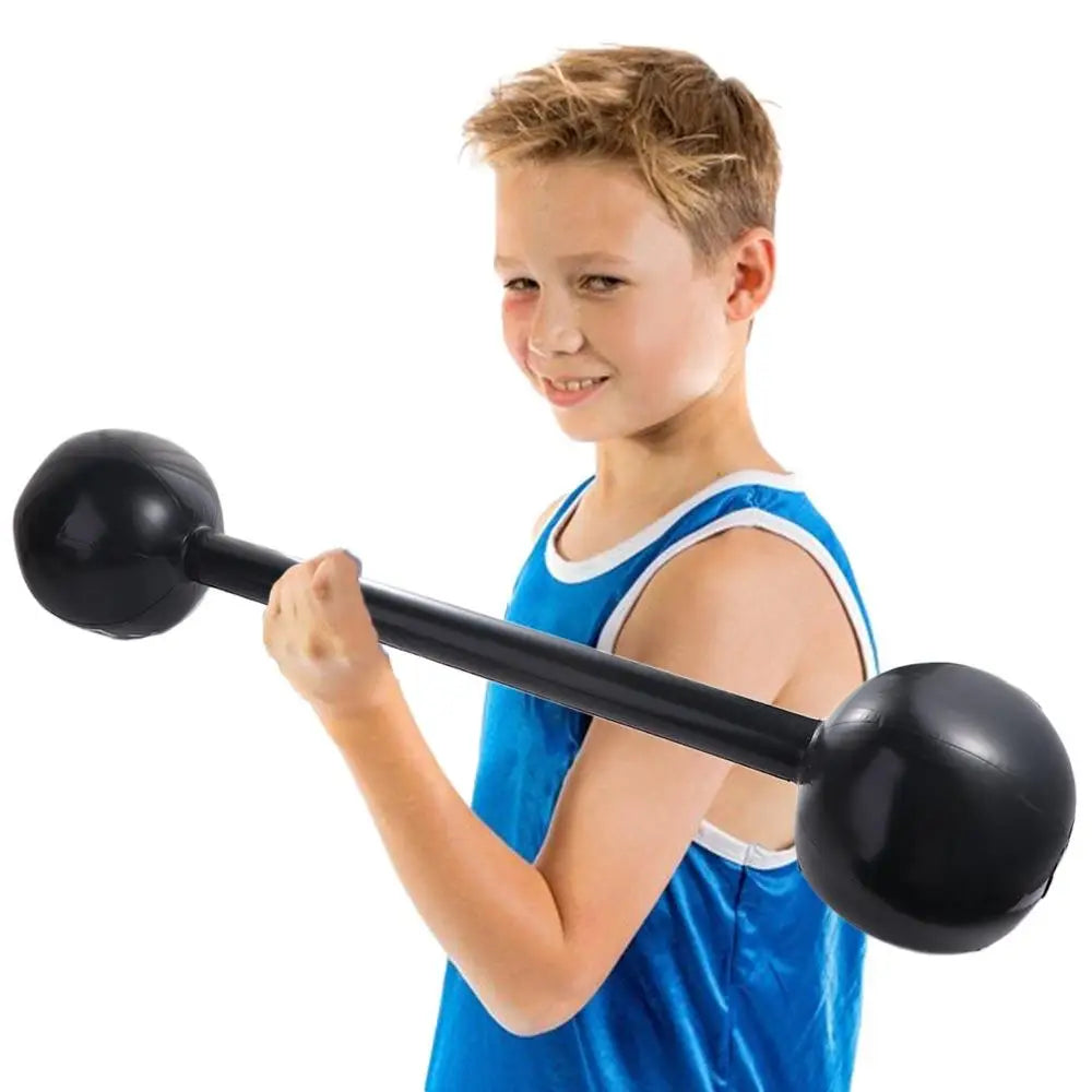 Gym Game Props Interaction Toys Inflatable Barbell Toys Thickened Sports  Inflatable Balloon Fitness Dumbbell Toys - Sun Studio