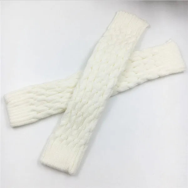 New Women Autumn And Winter Legwarmers Kapron Hemp Flowers Kneepad Leg Warmer Female Girls Pile Heap Socks Sports Safety - Sun Studio