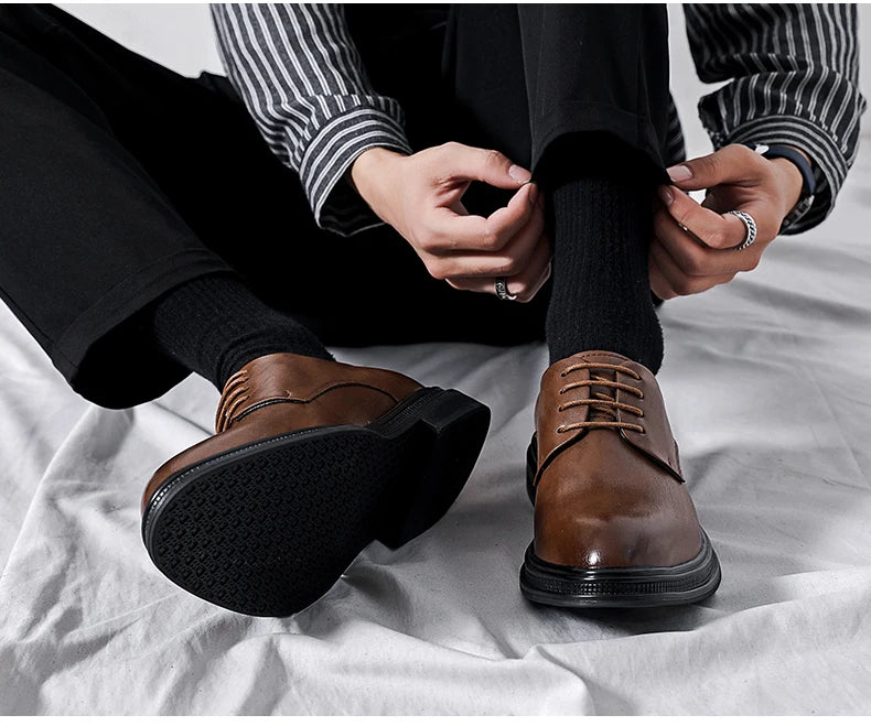 2024 Italian Dress Shoes Men Wedding Party Shoes High Quality Casual Loafer Male Designer Flat Shoes Zapatos Hombre Plus Size 47 - Sun Studio