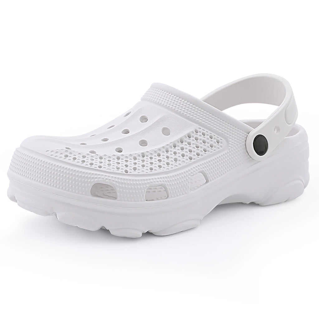 Eyriphy Men Slippers Garden Shoes Breathable Hole Slippers Outdoor Fishing Shoes Non-Slips Kitchen Slippers EVA Sole Men Sandals - Sun Studio