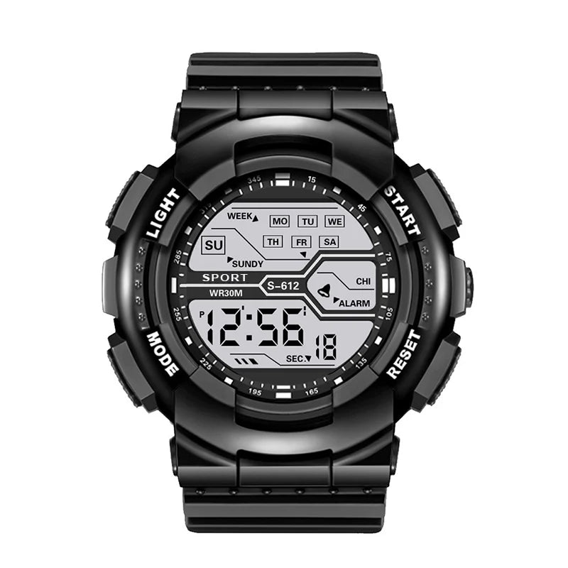Sports Digital Electronic Watch 55mm Large Dial Sport Watch Outdoor Multifunction Watches Clock for Men Teen Student - Sun Studio