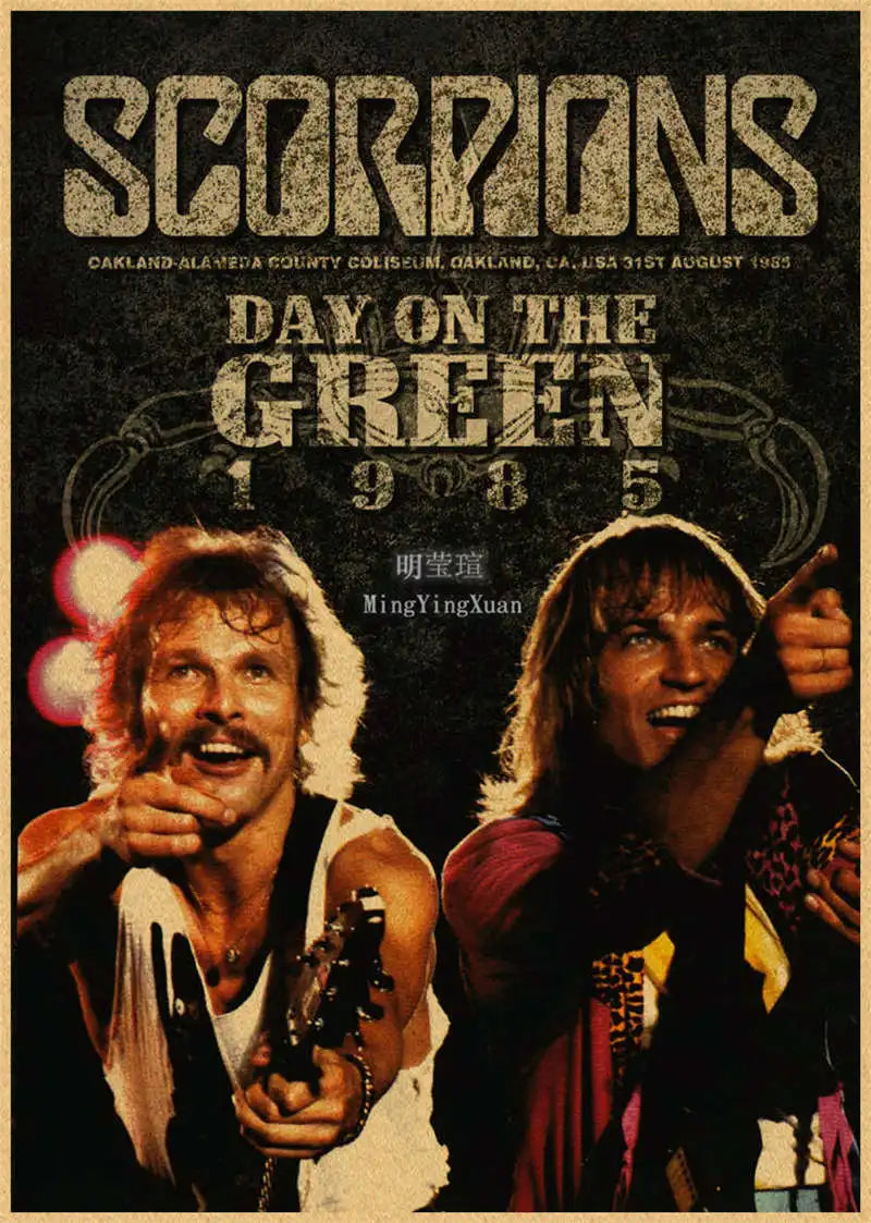 Scorpions Band Poster Wall Art  Posters Decoration Art Poster Personalized Gift Modern Family bedroom Painting - Sun Studio