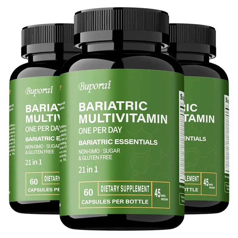 Bariatric Multivitamin Supplement - Contains 21 Vitamins and Minerals To Promote Overall Health and Maintain Energy Levels - Sun Studio