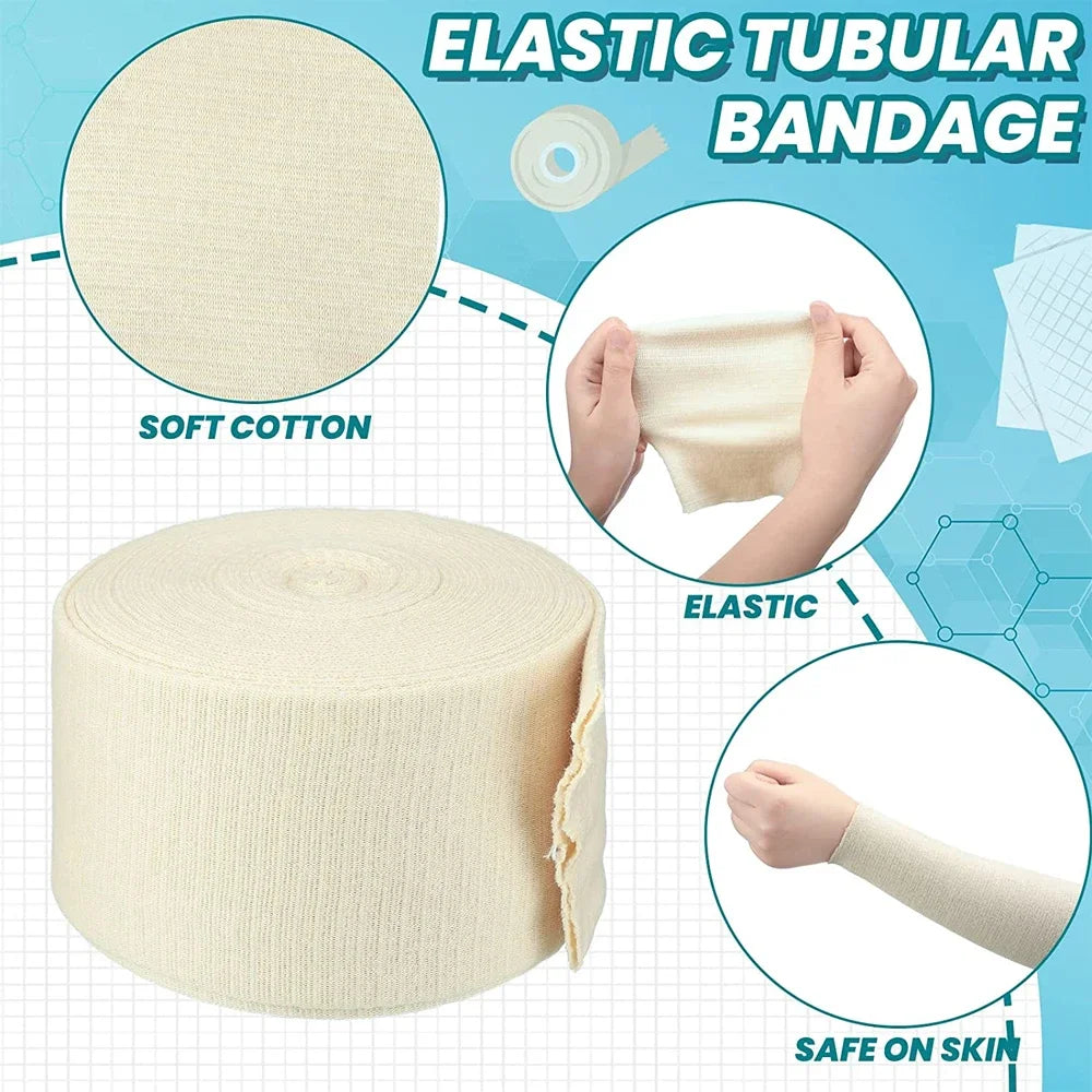 1 PCS Tubular Bandage for Legs and Knees, Reusable Elastic Bandage Sleeve, Tubular Compression Bandage Roll for Ankles & Elbows - Sun Studio