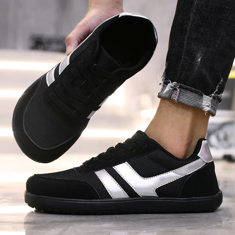Men's Wide Toe Box Barefoot Shoes Minimalist Sports Shoes with Zero Drip Soles The Best Breathable Mesh Designer Men's Running - Sun Studio