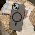 Original Ultra Thin Matte Magnetic Wireless Charge Clear Case ForiPhone 15 14 Plus 13 12 11 Pro Max ForMagsafe Hard PC Cover - Sun Studio