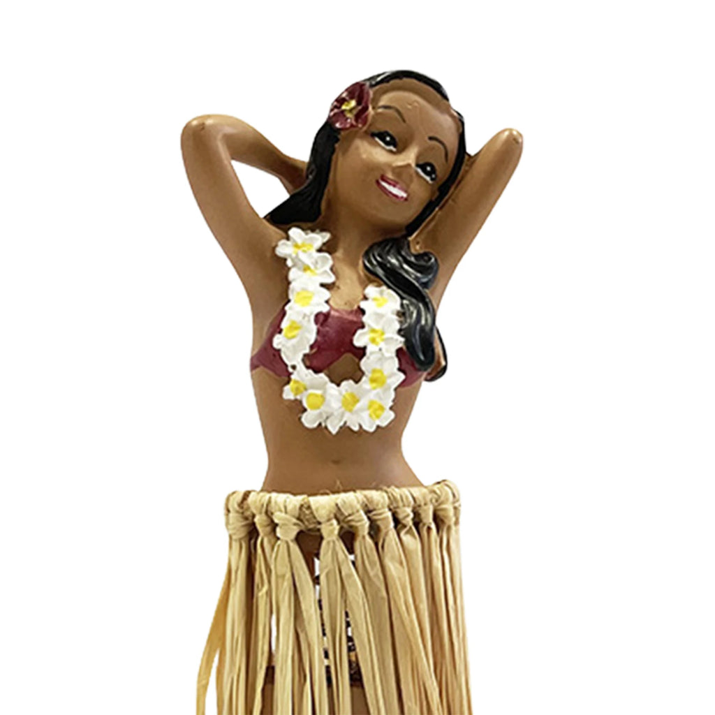 Hawaiian Hula Girl Dashboard Doll with Ukulele for Car Dashboard Collection Figurines Gifts Home Decor Mini Size Doll Dashboard - Sun Studio