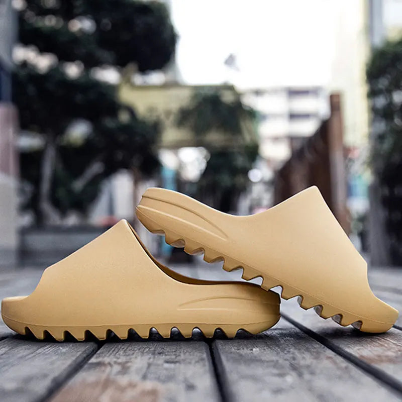 Goosecret Men EVA Platform Cloud Slippers Soft Sole Sandals Non-Slips Bedroom Slides Male Cozy Home Shoes Soft Sole Beach Slides - Sun Studio