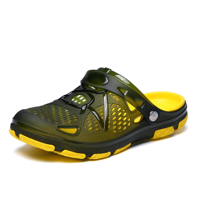 Fashion Slippers Casual Sandals Breathable Non-slip Comfortable Beach Shoes High Quality Home Slippers Outdoor Walking Male Shoe - Sun Studio