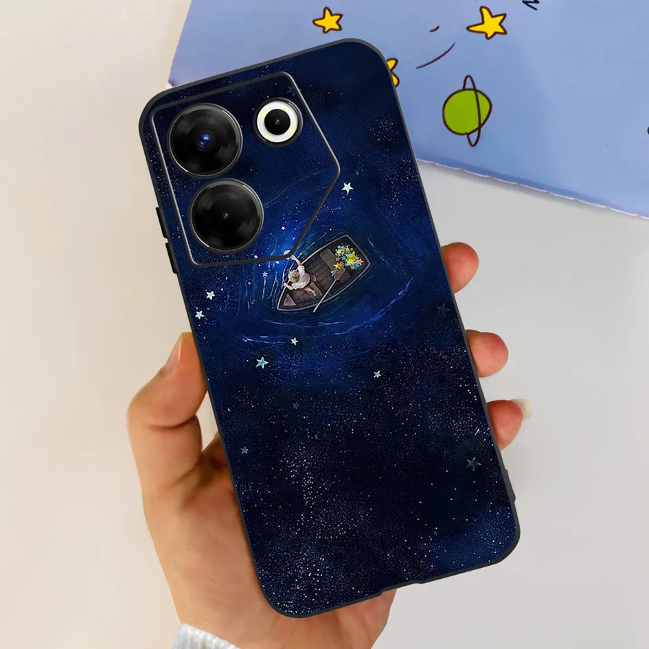 For Tecno Camon 20 Pro 5G Case 2023 Cute Love Heart Football Slim Cover Soft Silicone Funda For Tecno Camon20 Pro 5G CK8n Bumper