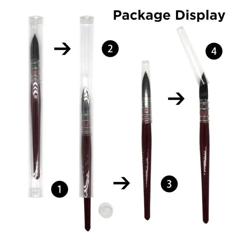 FANBAO 1Pcs Hand-Painting Brushes Professional Watercolor Brush Wood Pen for WaterColor Painting Drawing Art Supplies Artist - Sun Studio
