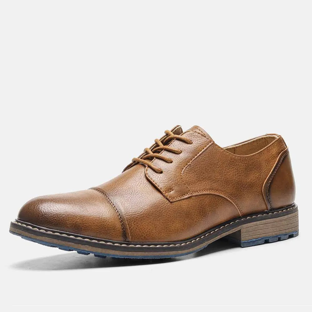 Business Herren Lederschuhe Europäisch Amerikanisch Lässige Herren Lederschuhe Retro Trend Herren Schuhe Große Größe Lederschuhe für Männer