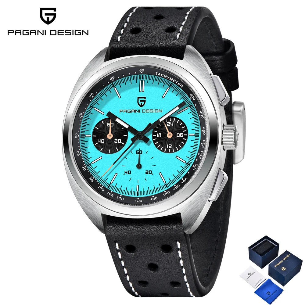 PAGANI DESIGN Panda Men's Watches 2025 Top Luxury Quartz Watch For Men Chronograph Wristwatches AR Sapphire Waterproof Luminous - Sun Studio