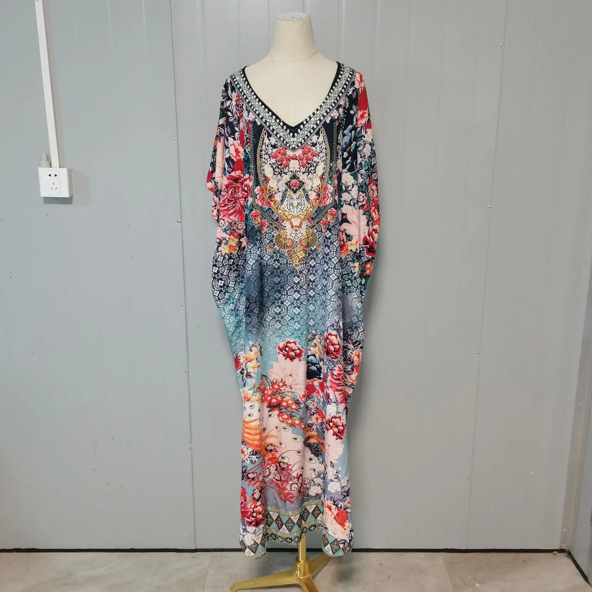 Kaftan Dresses for Women Plus Size Swimsuit Cover up Caftan Maxi Beach Tunic Bathing Suit - Sun Studio