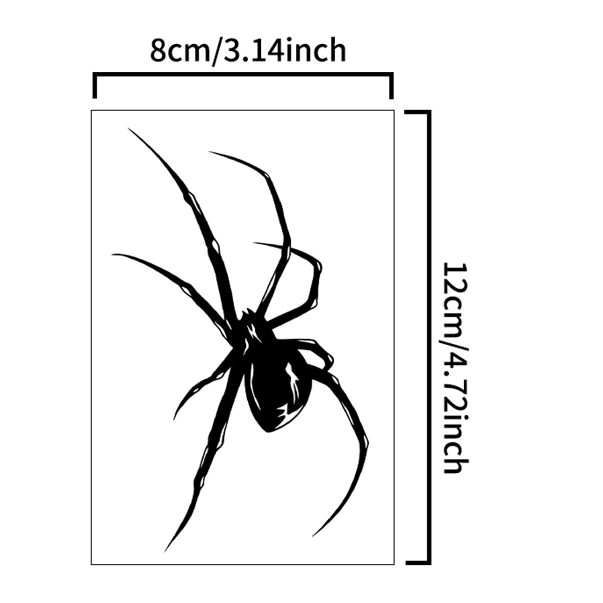 Spider Waterproof Temporary Tattoo Stickers, Long-lasting Waterproof for One to Two Weeks, For Arm, Leg. - Sun Studio