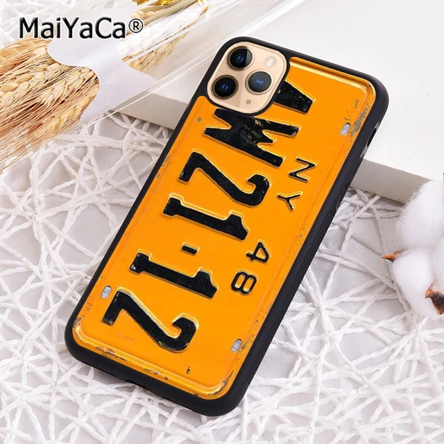 USA LICENSE NUMBER PLATES Phone Case For iPhone 17 Air 16 16e 15 14 plus 11 12 13 pro max Shell Cover coque - Sun Studio