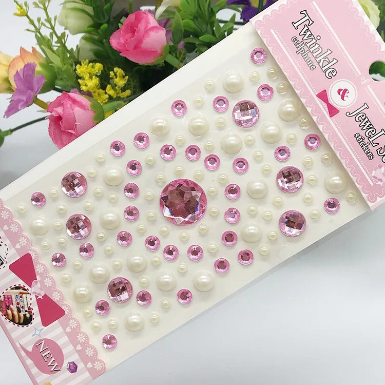 Glitter Face Stickers for Children Rhinestones for Eyes Face Diamonds Bright Stickers Festival Makeup Jewels Stickers ZS006 - Sun Studio
