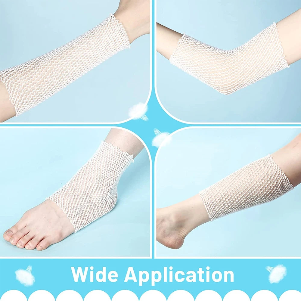 1 Roll Elastic Net Wound Dressing Net Tubular Bandage Mesh Tubing Tubular Gauze Fix Breathable Bandage Retainer for Adults Ankle - Sun Studio